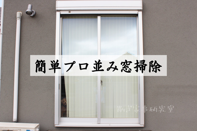 簡単プロ並み【窓掃除の方法】道具とコツをご紹介！！