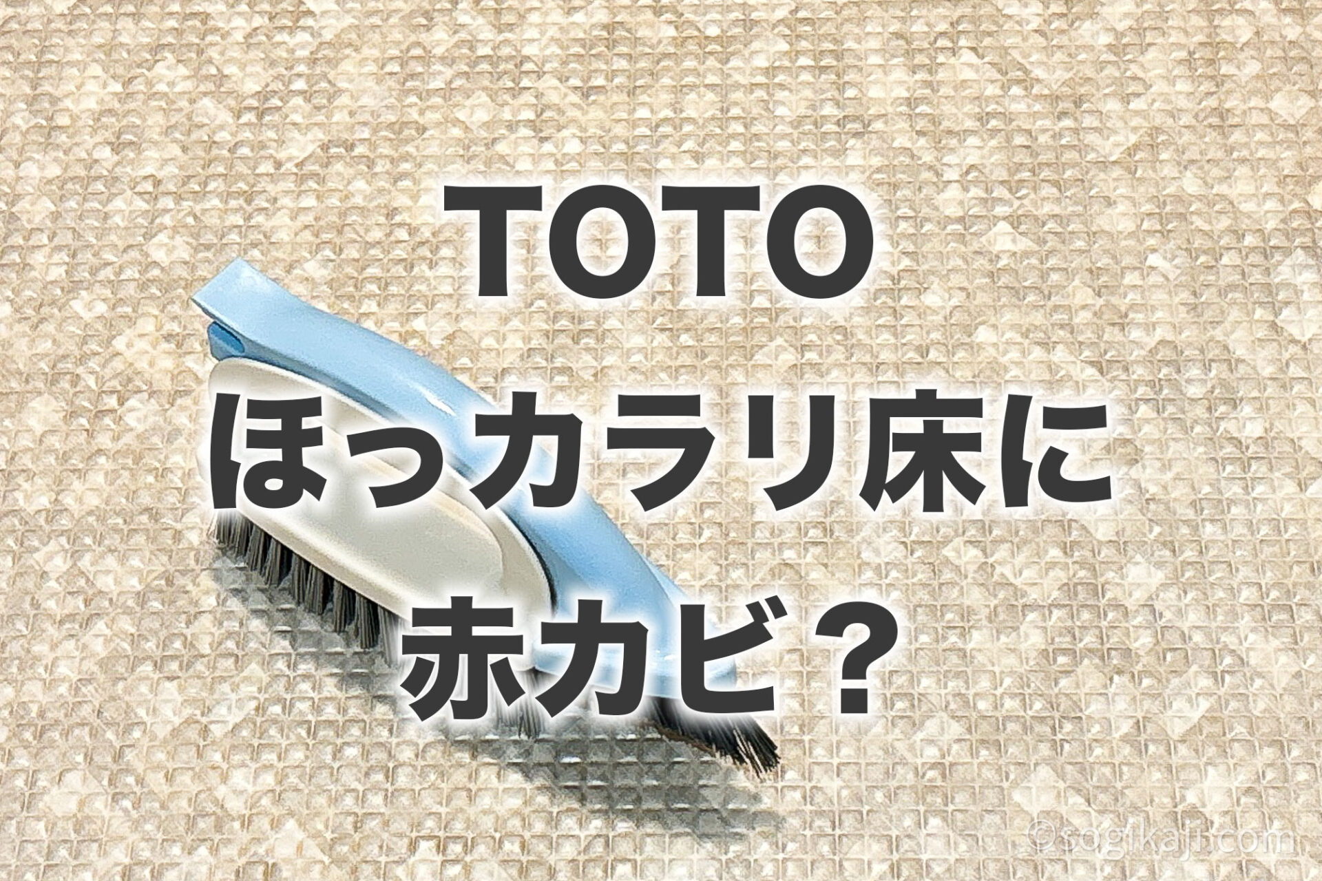 TOTOの【ほっカラリ床】は、赤カビが発生しやすい！？