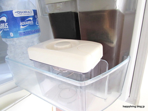 白　収納　冷蔵庫の中　漬物容器　コンパクト　ドアポケット